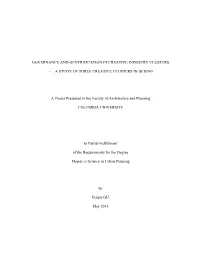 A STUDY of THREE CREATIVE CLUSTERS in BEIJING a Thesis