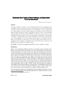 Sustainable Resin Tapping in Nepal: Challenges and Opportunities (A Case from Salyan District)
