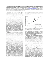 V Xanes in Spinels As an Oxy-Barometer in Meteorites with Implications for Redox Variations in the Inner Solar System