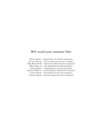 Web Social Pour Monnaie Libre