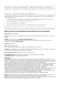 Wool Circular (Via the Warren and Lulworth Cove and Castle)