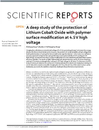 A Deep Study of the Protection of Lithium Cobalt Oxide with Polymer
