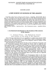 A New Survey of Sources of the Amazon