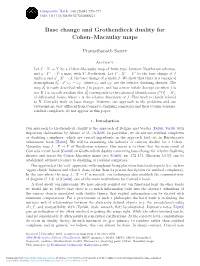 Base Change and Grothendieck Duality for Cohen&#8211;Macaulay