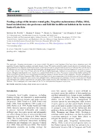 Feeding Ecology of the Invasive Round Goby