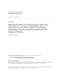 Infrastucture and Affect in John Dos Passos' Manhattan Transfer