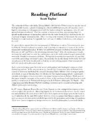 Reading Flatland Scott Taylor1