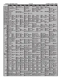 Sunday Morning Grid 11/11/18 Latimes.Com/Tv Times