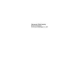 VPS Financial Statements, 2019