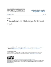 A Chakra System Model of Lifespan Development Candis K