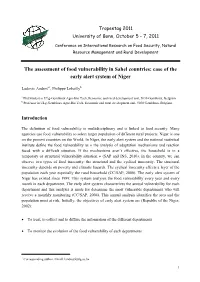 Case of the Early Alert System of Niger
