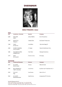 CECILY POLSON | Actor