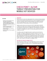 Check Point Altair Semiconductor Solution Brief