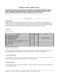 Hoboken Free Public Library Board of Trustees