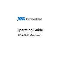 Operating Guide