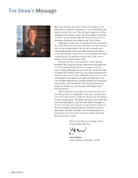 The Dean's Message