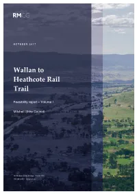 Wallan to Heathcote Rail Trail