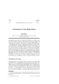 An Introduction to Iwase Bunko Library