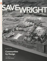 Communities by Design in THIS ISSUE
