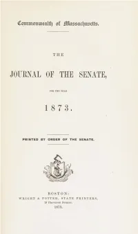 Journal of the Senate, 1 8 7 3