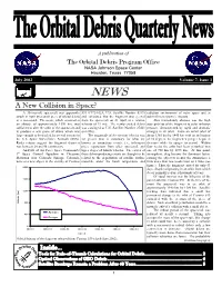 A New Collision in Space? a 30-Year-Old Spacecraft Was Apparently 539 (1972-102A, U.S