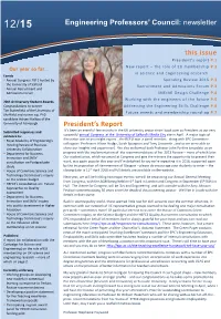 Newsletter President's Report This
