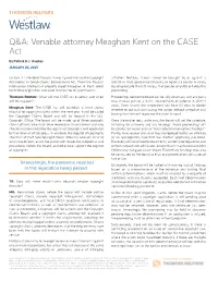 Q&A: Venable Attorney Meaghan Kent on the CASE