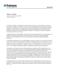 Robert L. Reynolds Biography