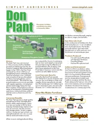 S I M P L O T a G R I B U S I N E S S How We Make Fertilizer Site Layout