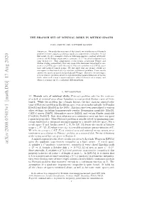 The Branch Set of Minimal Disks in Metric Spaces