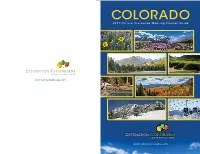 Destination Colorado Getting to Know Colorado