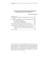How the Fundraising Treadmill Diminishes Effective Governance