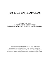Justice in Jeopardy