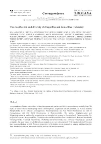 The Classification and Diversity of Dragonflies and Damselflies (Odonata)*