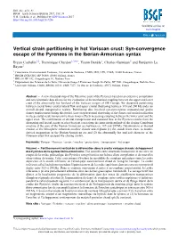 Vertical Strain Partitioning in Hot Variscan Crust : Syn-Convergence