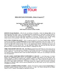Web.Com Storylines Aug 28