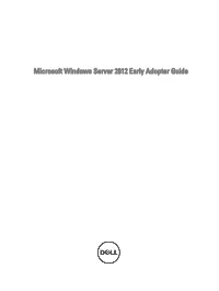 Microsoft Windows Server 2012 Early Adopter Guide Notes, Cautions, and Warnings