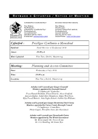Planning and Access Committee