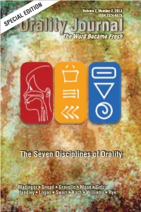 The Seven Disciplines of Orality