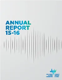 2015-2016 Annual Report