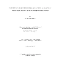 An Analysis Of