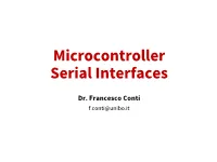 Microcontroller Serial Interfaces