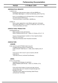 Parliamentary Documentation