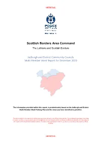 Scottish Borders Area Command the Lothians and Scottish Borders