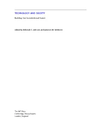 Technology and Society: Building Our Sociotechnical Future