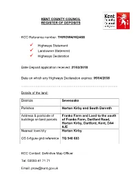 TH/ROW4/HQ/458 Highways Statement Landowner Statement
