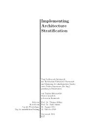 Implementing Architecture Stratification