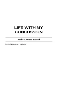 Life with My Concussion