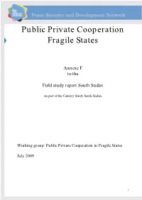 Public Private Cooperation Fragile States