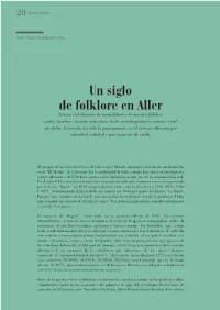 Un Siglo De Folklore En Aller